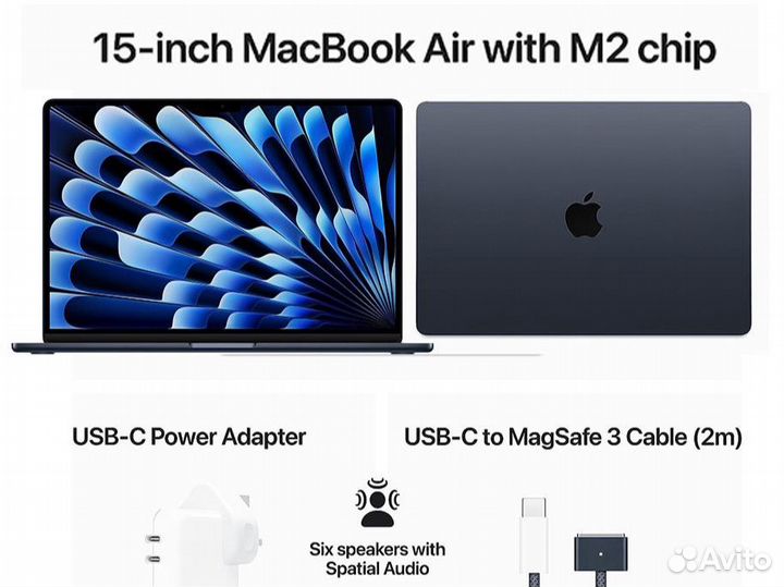 Macbook air 15 m2 8 256 midnight