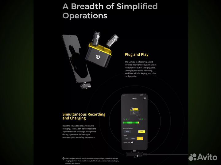 Беспроводной микрофон Hollyland Lark C1 DUO