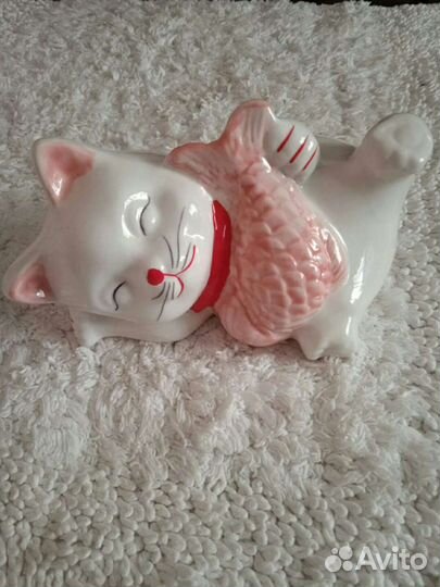 Копилки статуэтки котики и котик с рыбкой