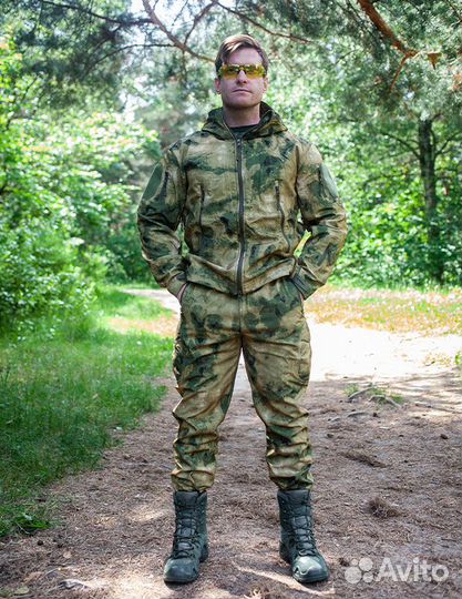 Тактический костюм softshell мох, олива, мультикам