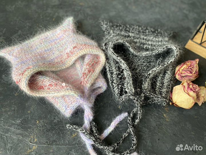 Шапка чепчик с ушками