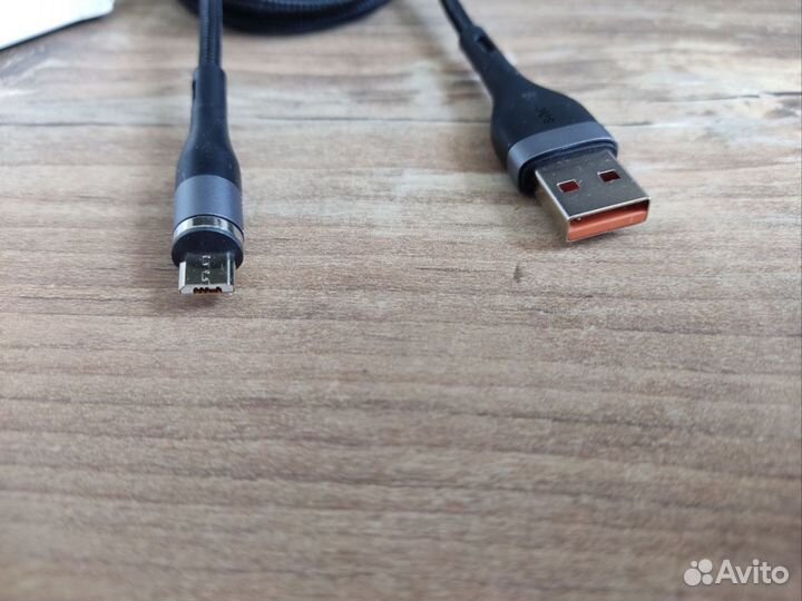 Кабель Магнитный штекер / MicroUsb на USB /Baseus