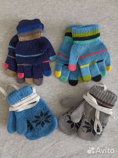 Варежки, перчатки 1-3 года