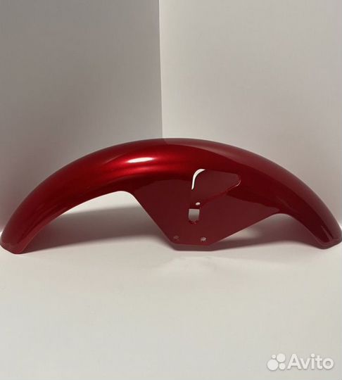 Крыло переднее на мопед Альфа RX красное