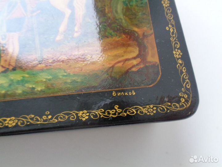 Шкатулка лаковая СССР