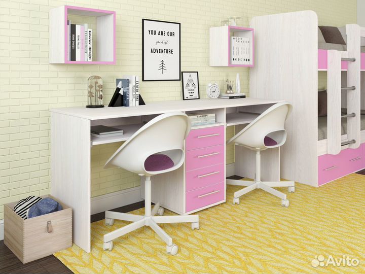 Компьютерный стол для двоих