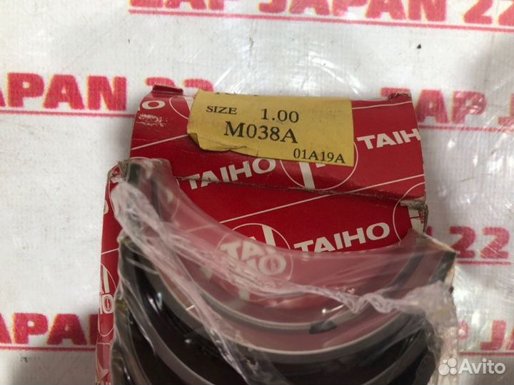 Вкладыши коренные M038A100 ремонтные 1.00 Toyota