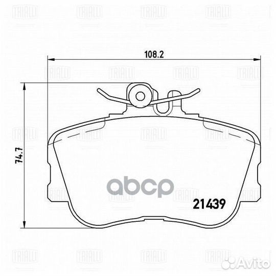 Колодки тормозные mercedes W202 93-00 передние