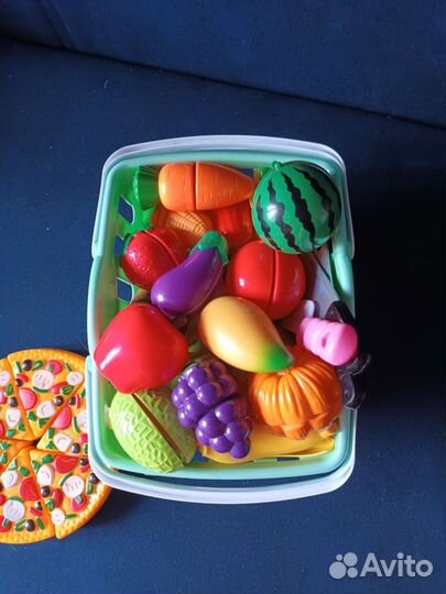 Овощи и фрукты на липучке