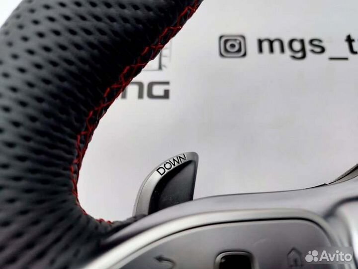 Руль 63 AMG red Mercedes G class W463 Гелик амг