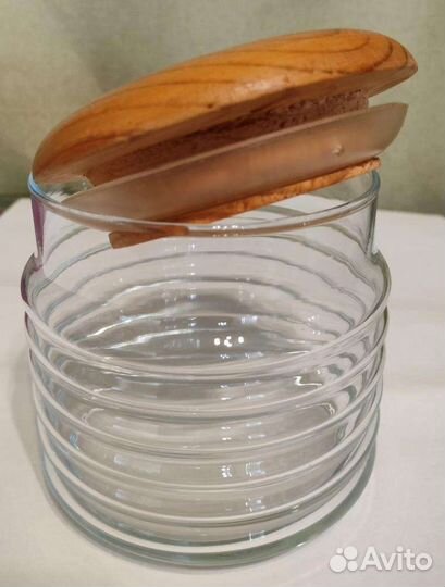 Стеклянная банка для сыпучих продуктов 0.5л