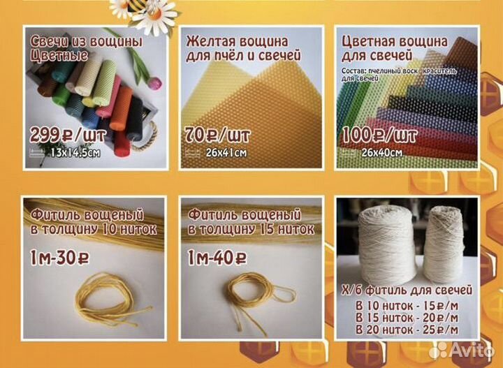 Фитиль для свечей