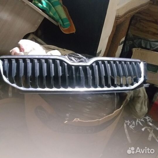 Решетка бампера на skoda octavia a7