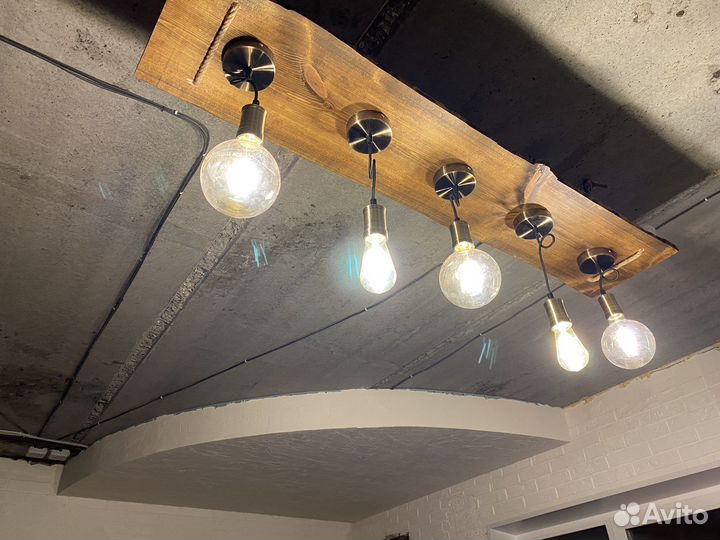 Люстра из слэба