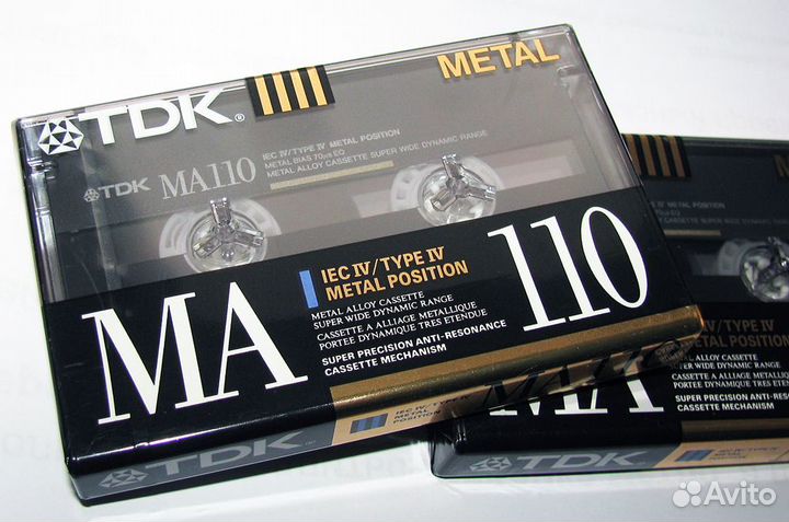 Аудиокассеты TDK MA110 Type IV Metal Japan