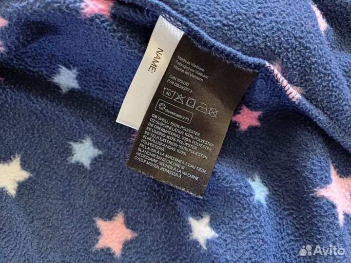 Флисовая кофта для девочки hm 122 128