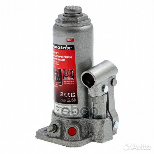 Домкрат 3 тн гидравлический (194-372 мм) в кейс