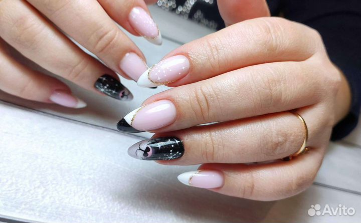 Покрытие Гель-лака, наращивание ногтей, педикюр