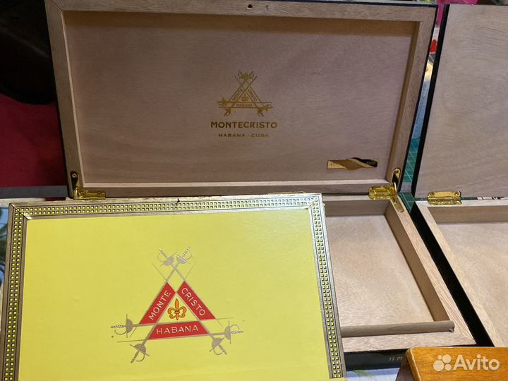 Пустой Хьюмидор для сигар только желтый