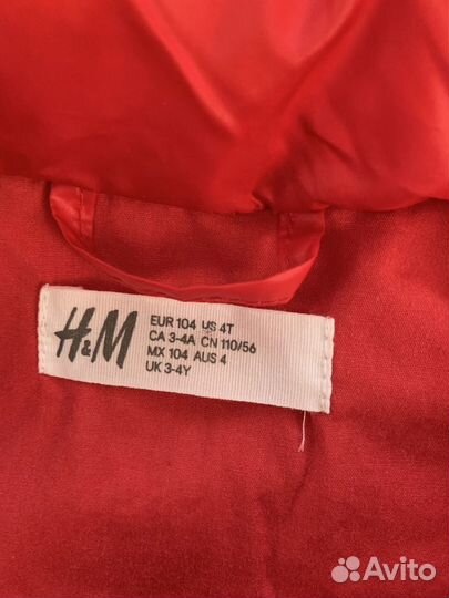 Куртки H&M для девочки 104-110/116