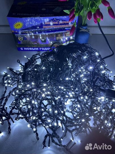 Гирлянда уличная бахрома Новая