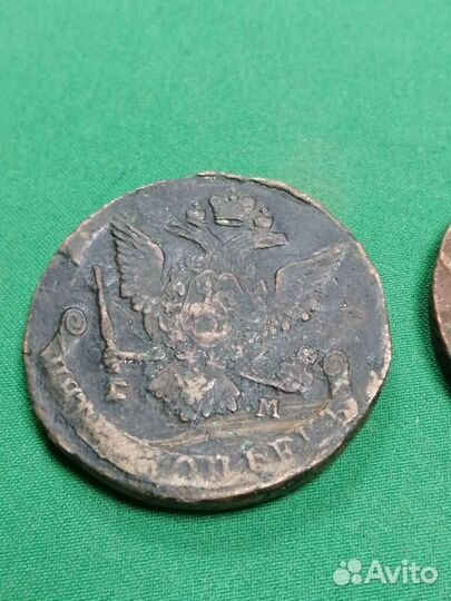 5 копеек Екатерина 2 медь, оригинал