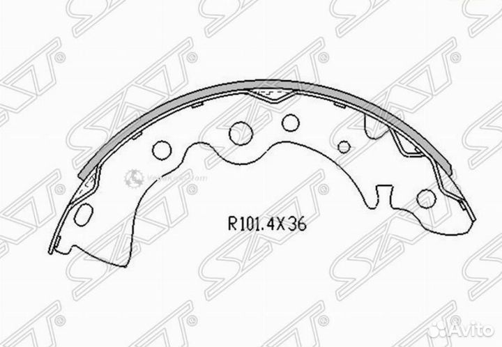Колодки задние Nissan Almera B10RS ST4406095F0B