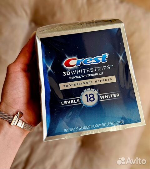 Отбеливающие полоски crest 3D whitestrips