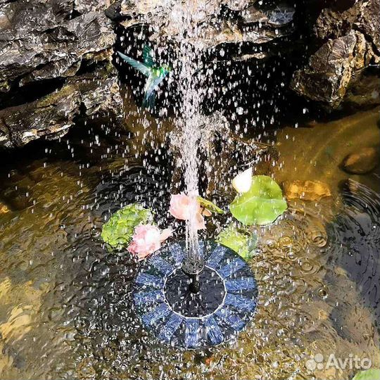 Новый. Фонтан на солнечной батарее, плавающий
