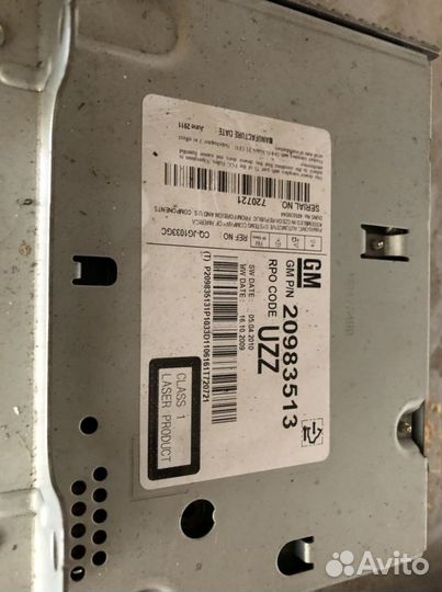 Магнитола штатная Opel Astra J