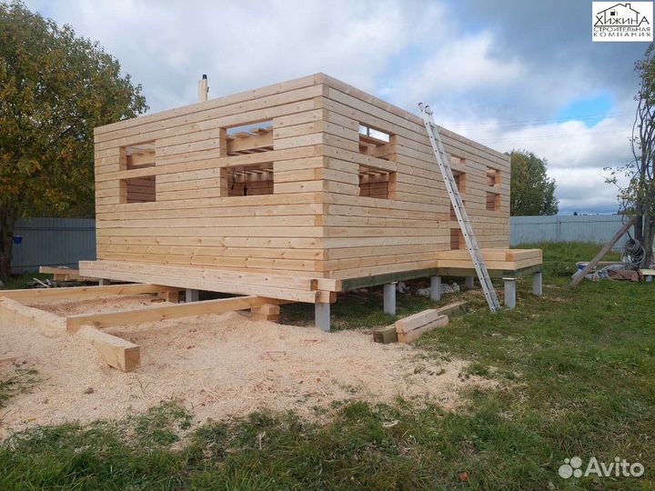 Срубы дома из бруса 6х9 1эт строительство