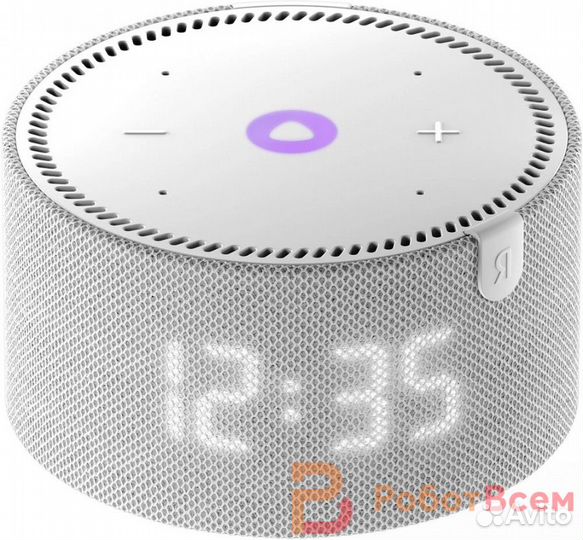 Умная колонка Яндекс Станция Мини Плюс с часами и