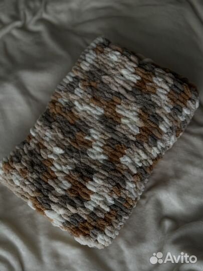 Вязанный плед детский