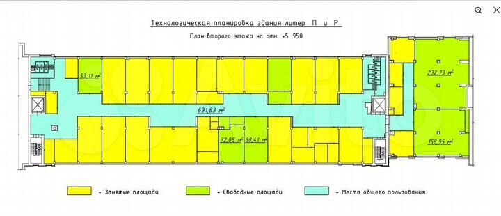 Офис для Престижной компании с ндс, 68.4 м²