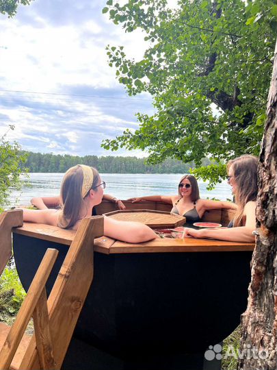 Банный чан на дровах