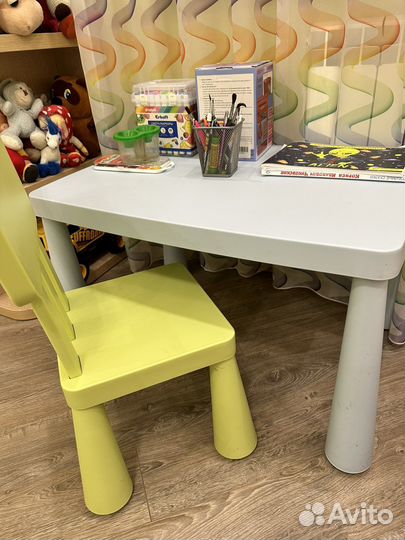 Детский стол со стулом IKEA