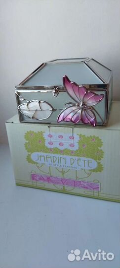 Шкатулка стекло + перламутр