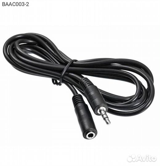 Аудиокабель buro Jack 3.5 (M) - Jack 3.5 (F) 2.00