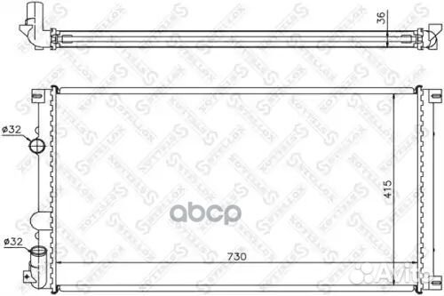 Радиатор системы охлаждения Renault Master, Opel