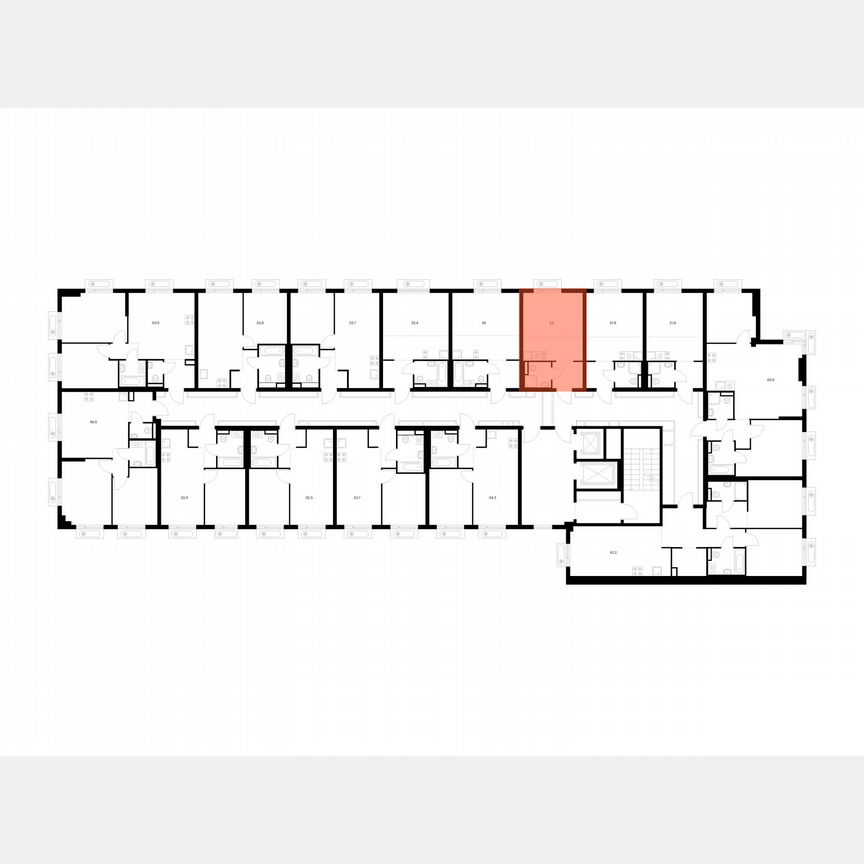 Квартира-студия, 23 м², 12/16 эт.