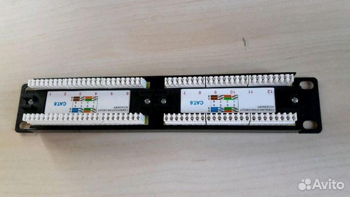 Патч панель 12 портов. Новая