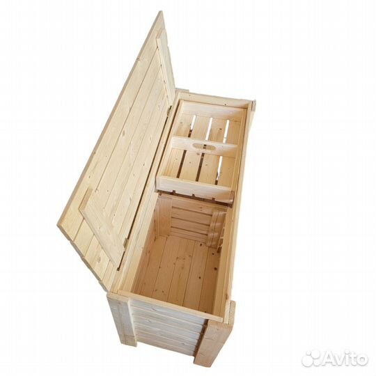 Ящик для хранения откидной из хвои (103х57х38см)