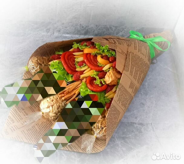 Букет мужской из колбасы