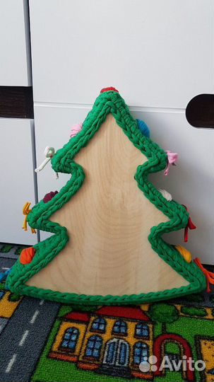 Трикотажная корзина Новогодняя Ёлочка