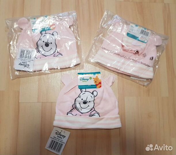 Шапочка+царапки для малышки Новое