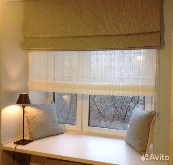 Двойные римские шторы