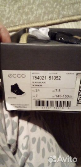 Детские ботиночки ecco 24 размер