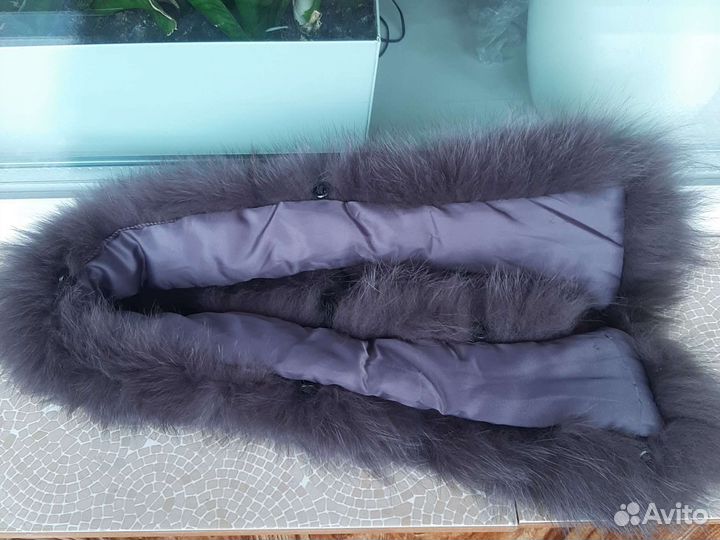 Меховой воротник песец