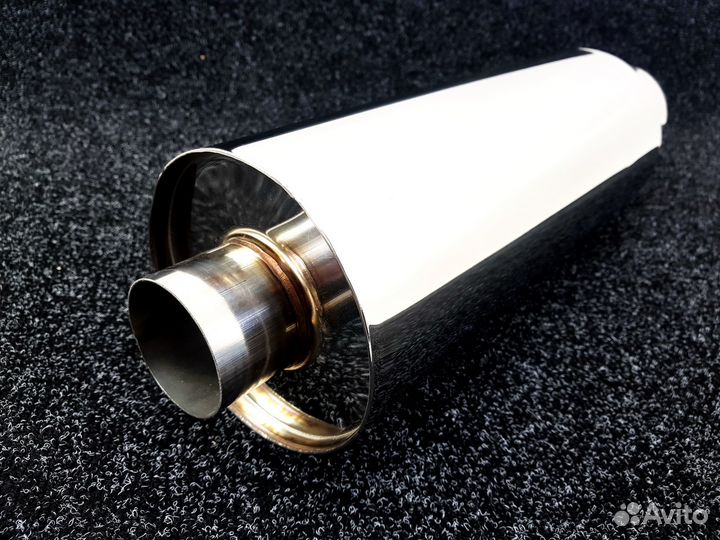 Бочка HKS Chrome style 63мм - Универсальный глушит