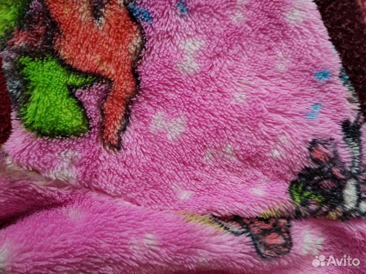 Халат детский махровый, травка